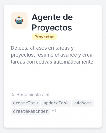 Agente de Proyectos