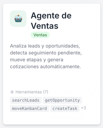 Agente de Ventas